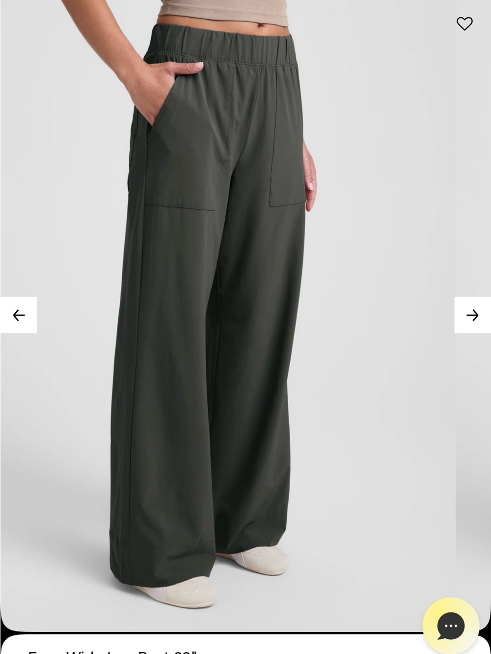 Beyond Yoga Easy Wide Leg Pants Slate Green NWT Small 31” - Picture 8 of 9